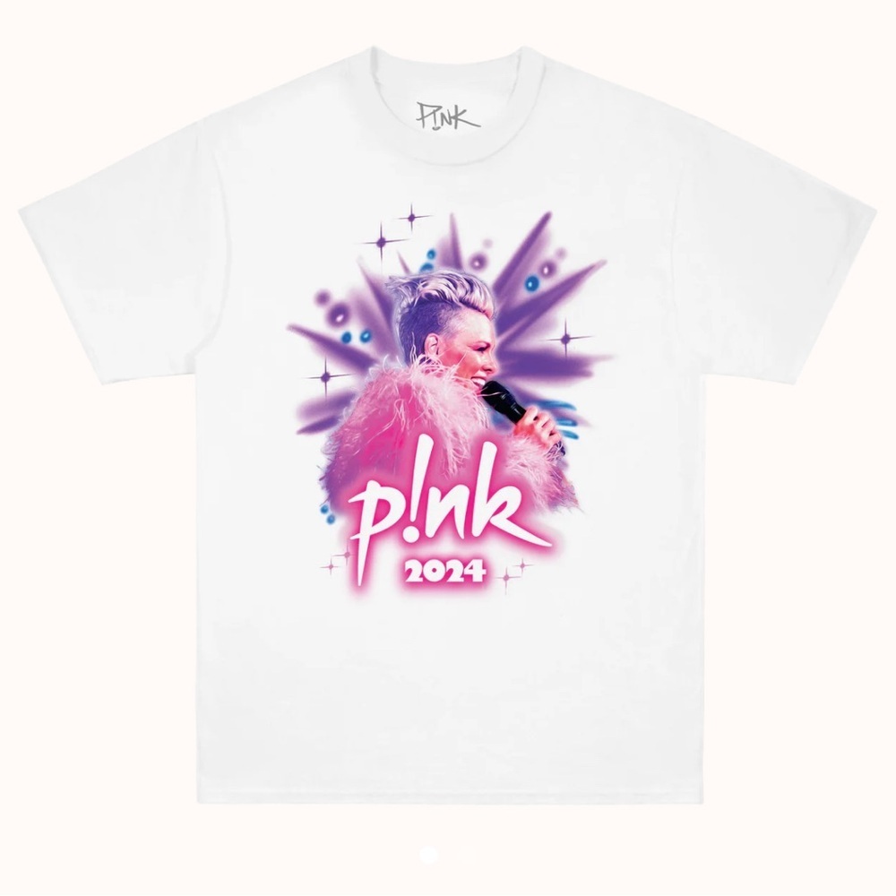 Airbrushed 2024 Tour Tee Pink